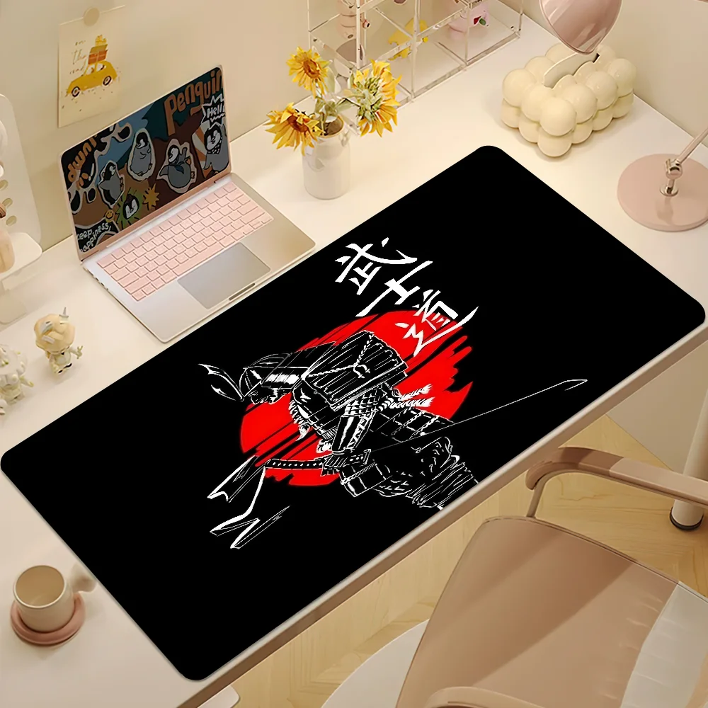Japanese samurai Mouse Pad Non-slip Thickened MousePad Large Gaming Cushion Office Student Writing Lockedge