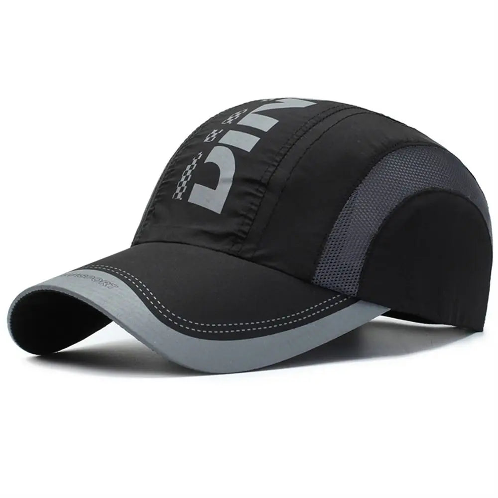 Summer Breathable Quick Dry Cap Waterproof Adjustable Baseball Cap Ultra-Thin Snapback Sports Hat Outdoor Sport