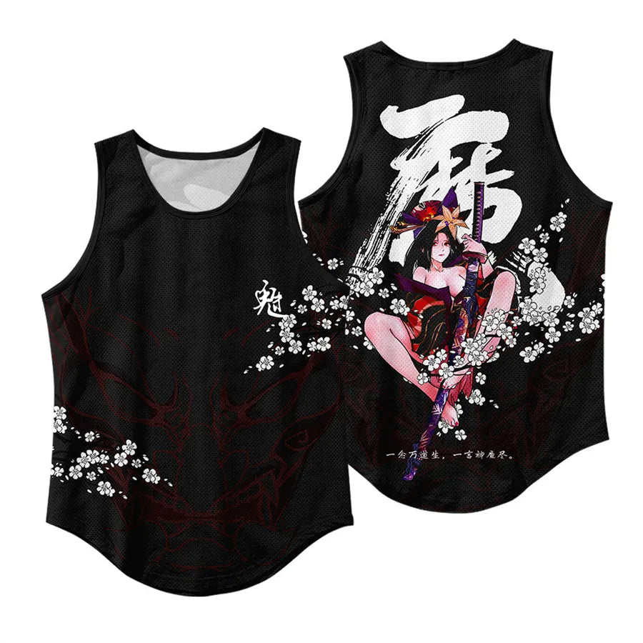 Anime Peak Costume Basketball Jersey Cosplay Uniform Vest Singlet Shirt Sleeveless Set Tank Tops