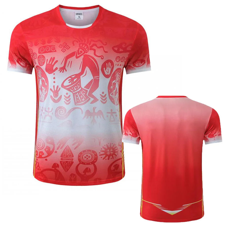 Free Custom Name 2025 China Team Table Tennis Shirts Men Women, Children ping pong t shirt Table tennis clothes Badminton Shirts