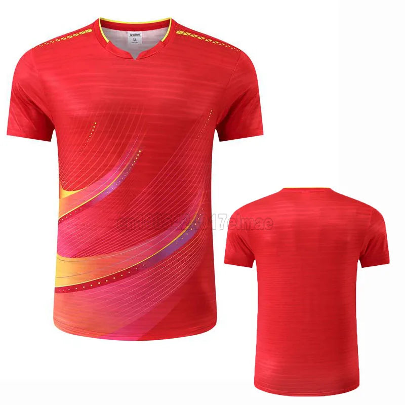 Free Custom Name 2025 China Team Table Tennis Shirts Men Women, Children ping pong t shirt Table tennis clothes Badminton Shirts