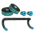 Road Bike Bar Tape Super Sticky Kush Star Fade Bar Tape EVA/PU Bike Anti-Skid Shock Absorber Wrap Tape With 1 pair Bar Plugs