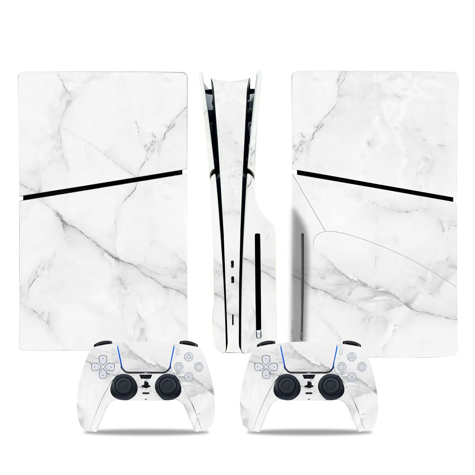 Decal Sticker for PS5 Slim Disc Skin Wrap for PS5 Slim Disc Full Protective Cover Console Skin for PS5 Slim