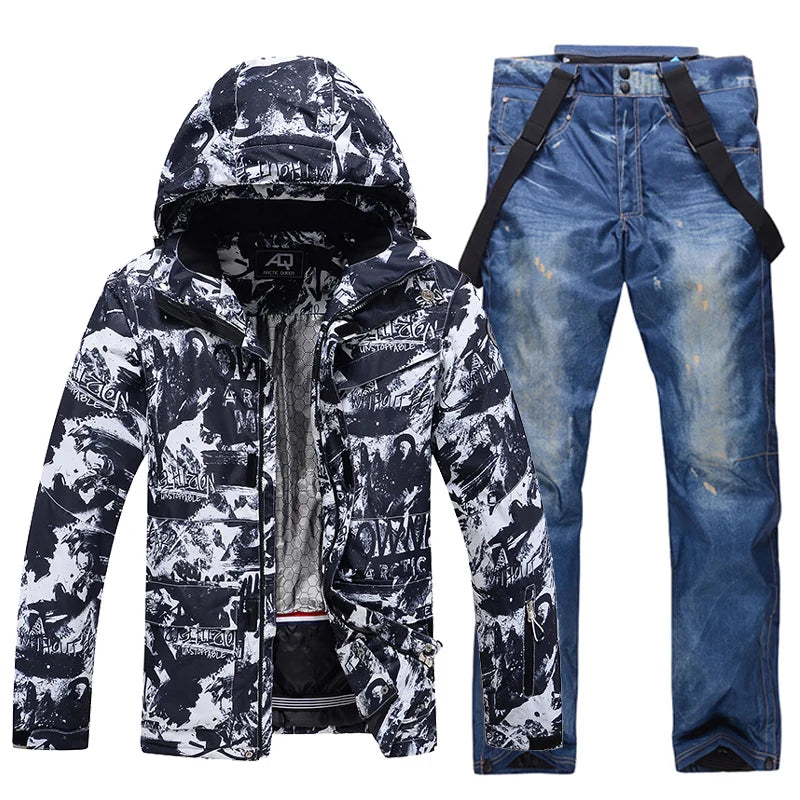 -30, Men and Women Snow Wear, Snowboarding Suit, Skiing Brand Jacket, Ski Jacket and Pant Sets, Snowboarding Clothing, Winter