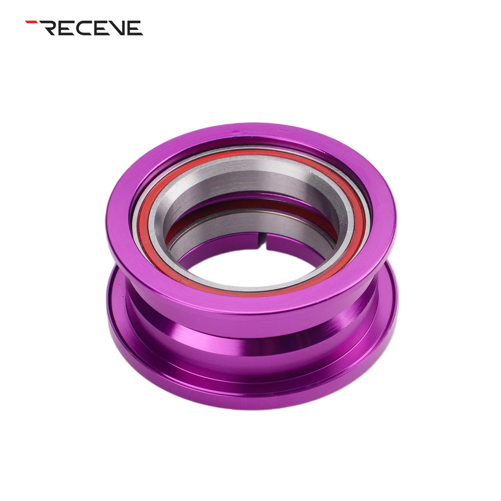 RECEVE Folding Bike Headset 44mm Bmx Headset 1 1/8 Bicycle  Steering Box Cycling Head Set Bearing Aluminum Alloy Steering Column
