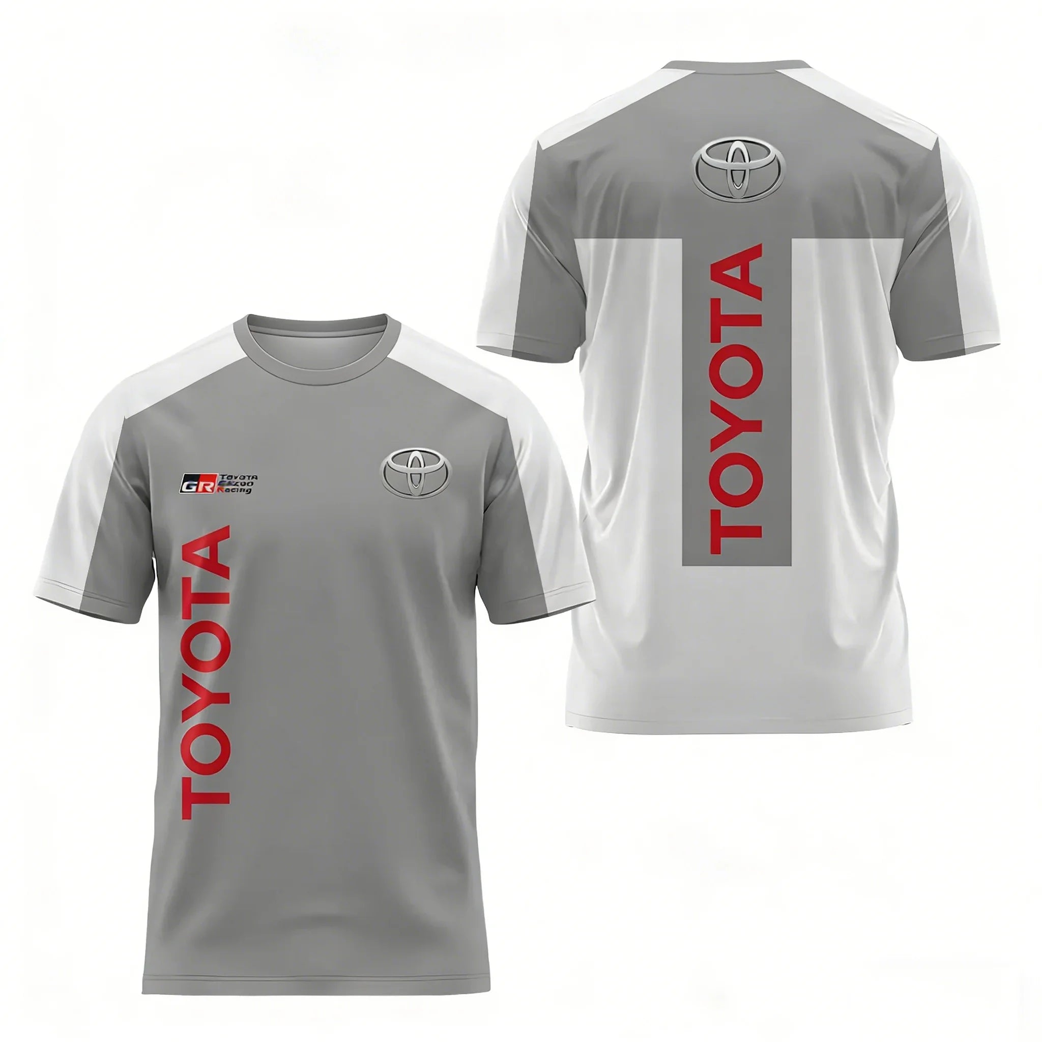 Toyota GR Gazoo Racing Men's Short-sleeved Round-neck T-shirt Summer Comfortable Breathable Quick-drying Top for Racing