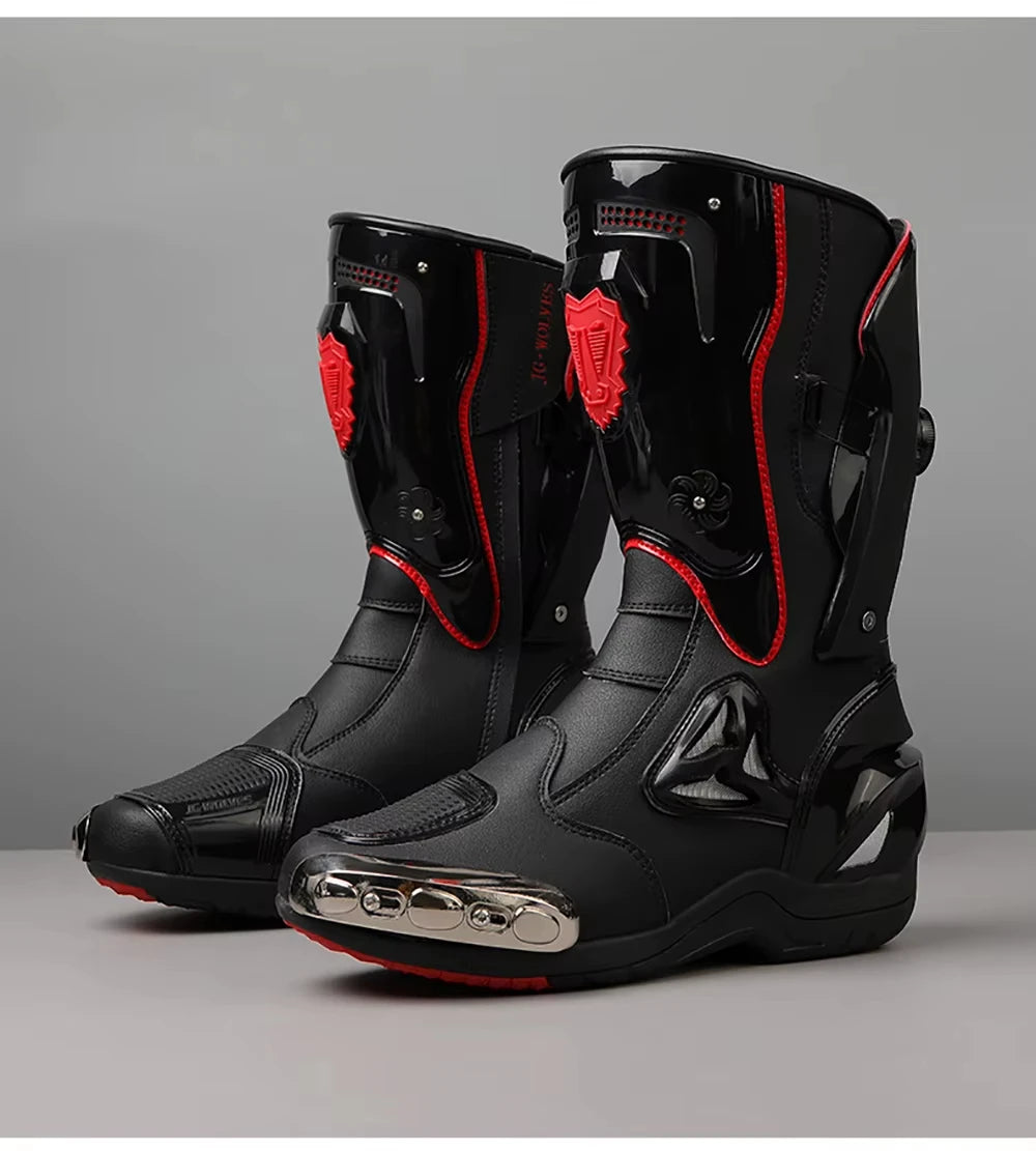 Motorcycle Boots Men Anti-slip Motorcyclist Shoes Adventure Touring Motocross MTB Dirt Bike Boots Motorcycle Accessories