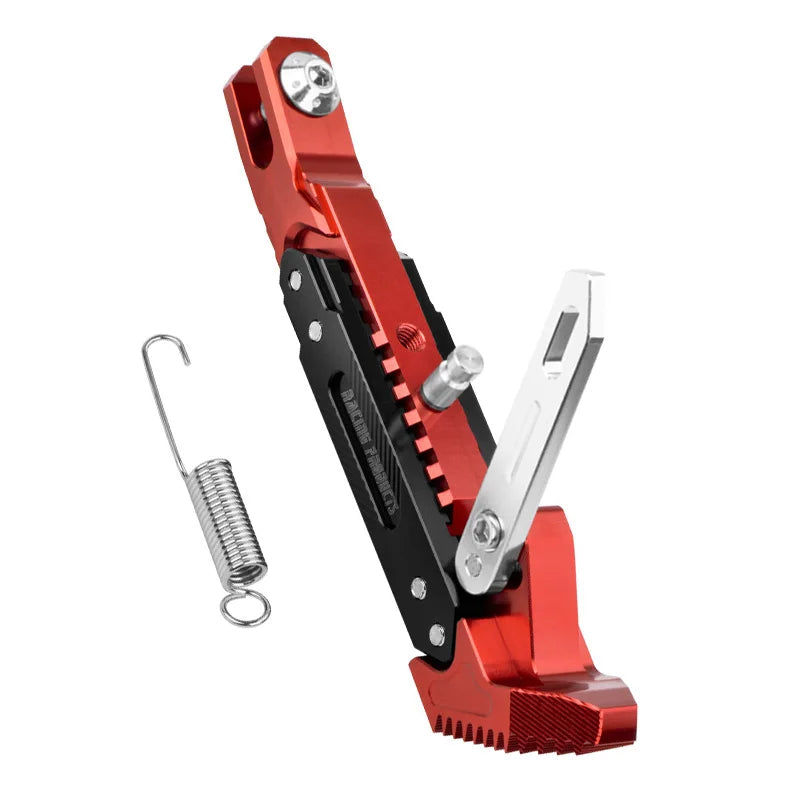 Universal Motorcycle CNC Kickstand Side Support Kick Bracket Foot Stand Adjustable Side Tripod Alloy Motorbike Parking Kickstand