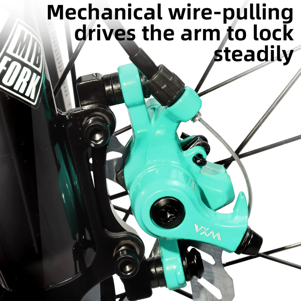 VXM Premium Bike Mechanical Disc Brake Caliper Bicycle Front and Rear 160mm 180mm 140mm Line Pull Brake Rotor Calipers Component