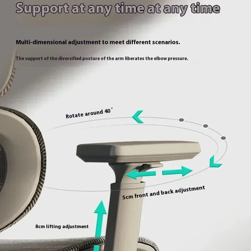 Ergonomic Chair, 3D Headrest, Armchair, Gaming Chair, Computer Lounge Chair, Relaxing Massage