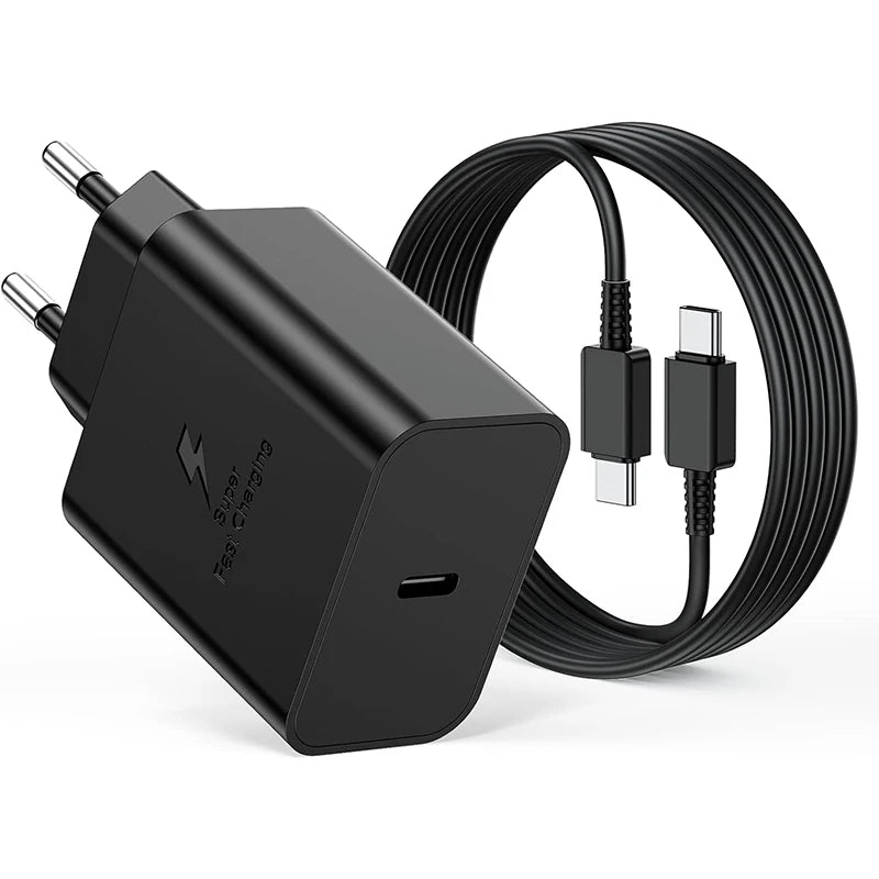 Original Samsung 45W Charger Fast Charging Type C PD Cargador Galaxy S26 S25 Ultra 24 Plus S23 S22 A56 Tab S11 For iPhone Google