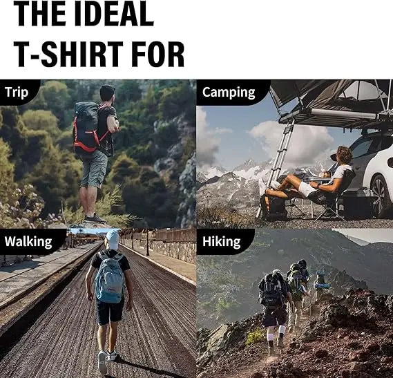 100% Merino Wool T Shirt for Men Short Sleeve Tee 170GSM Men Wool Base Layer Quick Dry Anti-Odor for Travel Hiking USA Size