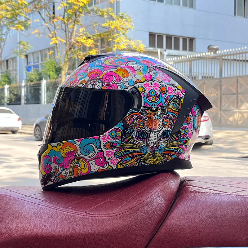 Motorcycle full Face Helmets for Men and Women Moto Racing helmet Adult safety helmet DOT certification