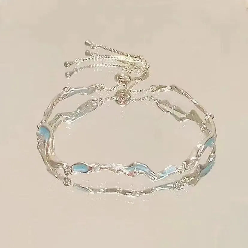 Zinc Alloy Bracelet Sparkling Zircon Flower Bracelet Handmade Bracelet Alloy For Daily Wear Fashion Accessory Party
