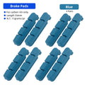Deemount Carbon Rim Brake Pads Cork Compound Road Bike Caliper Braking Inserts for Carbon Wheel Low Rim Wear All Weather Use