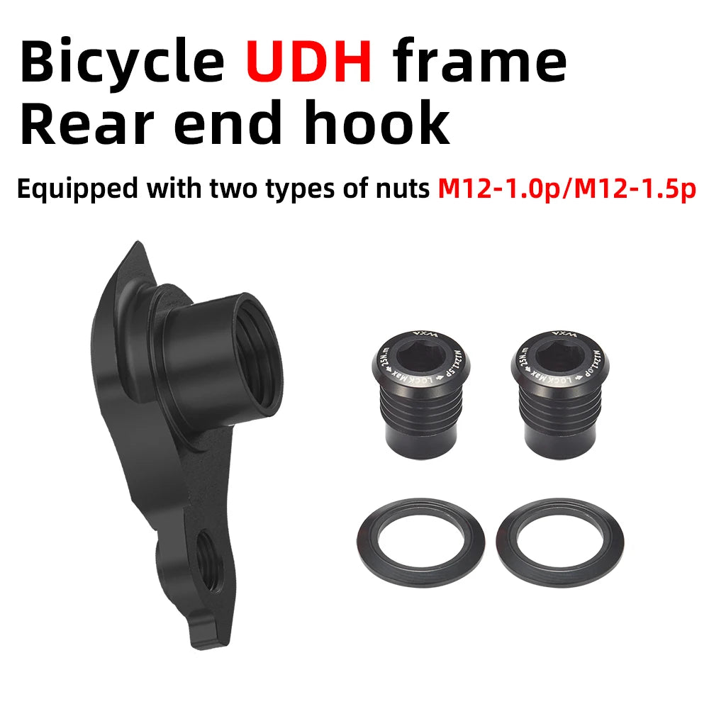 VXM UDH Bicycle Rear Mech Hanger M12 x 1.0 M12 x 1.5  Rear Derailleur Mount Adapter Derailleur Hanger For SRAM Bike Tail Hook