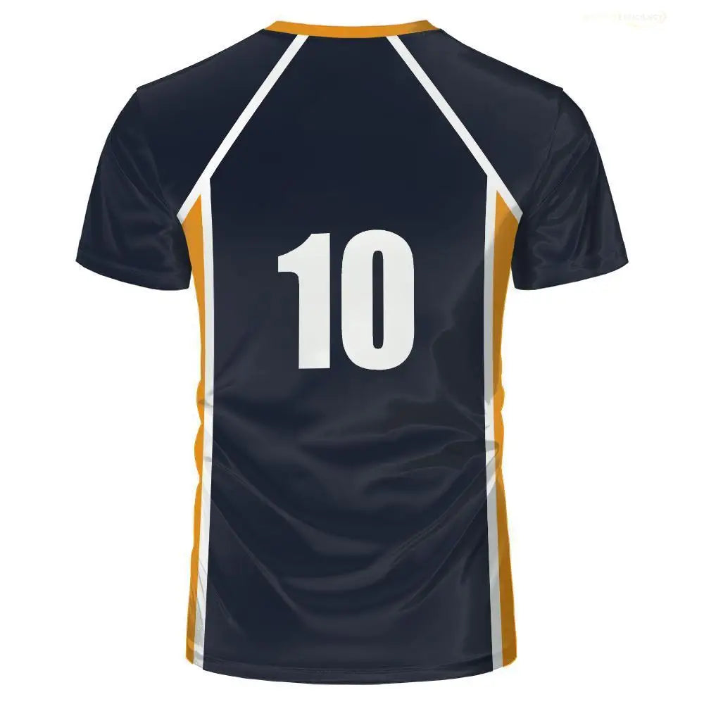 Anime Haikyuu Role Play Jersey Karasuno High School Volleyball Club Hinata Shoyo Kageyama Sportswear Jersey Unisex Crew Neck Top