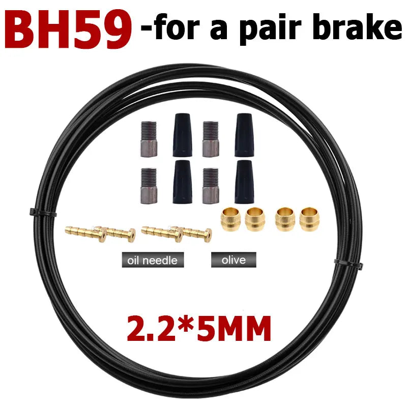 BH59 BH90 Hydraulic Disc Brake Hose 3M Bicycle Brake Cable Olive Set for Shimano DEORE XT SLX XTR MT200 M395 M375 MTB Parts