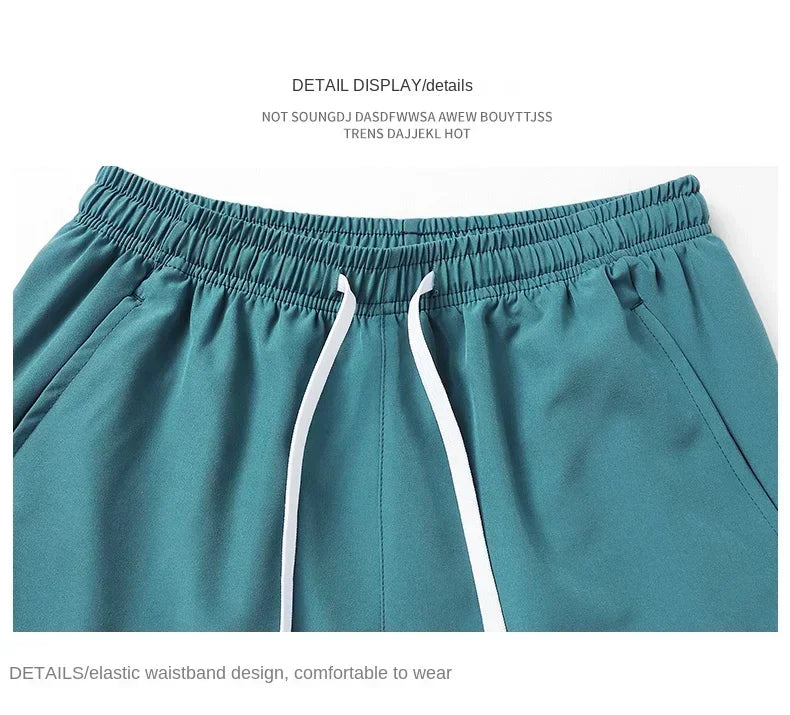 Gym Shorts Mens Sports Sweatpants Pockets Gym Casual Shorts Basic Lightweight Pants Running Jogging Beach Shorts Men Swimwear