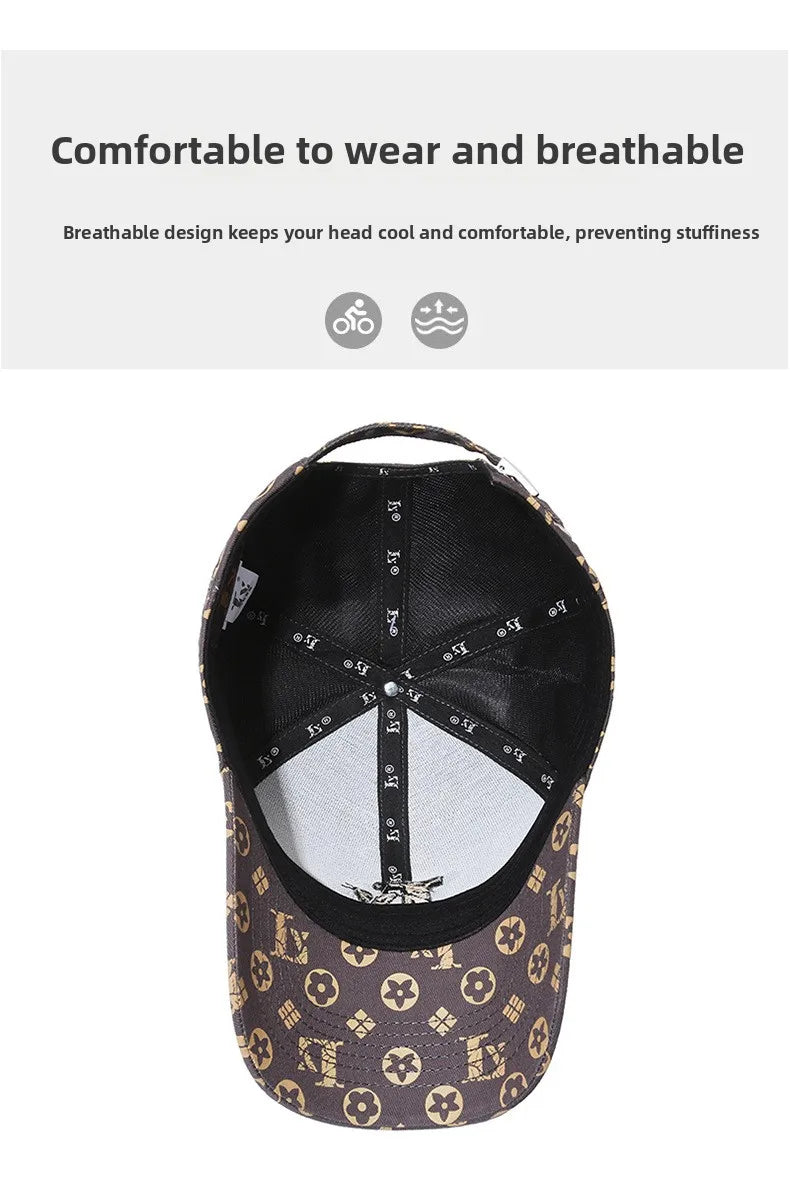 Hat Baseball Cap Embroidery Letter Baseball Cap Fashion Couple Shade Sunscreen Versatile