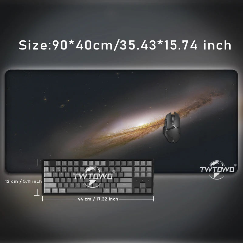 Space Starry Sky Mouse Pad Gaming XL Custom Large Home Mousepad XXL Soft Non-Slip Natural Rubber Gaming laptop Desktop Mouse Pad