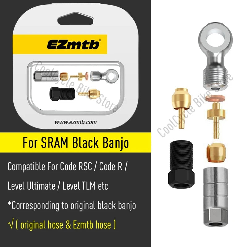 EZMTB Bike Hydraulic Brake Hose 4 Layer kevlar K20 K28 5-Layer Stainless Steel Cable for Shimano Magura Sram Avid Hope Adapters