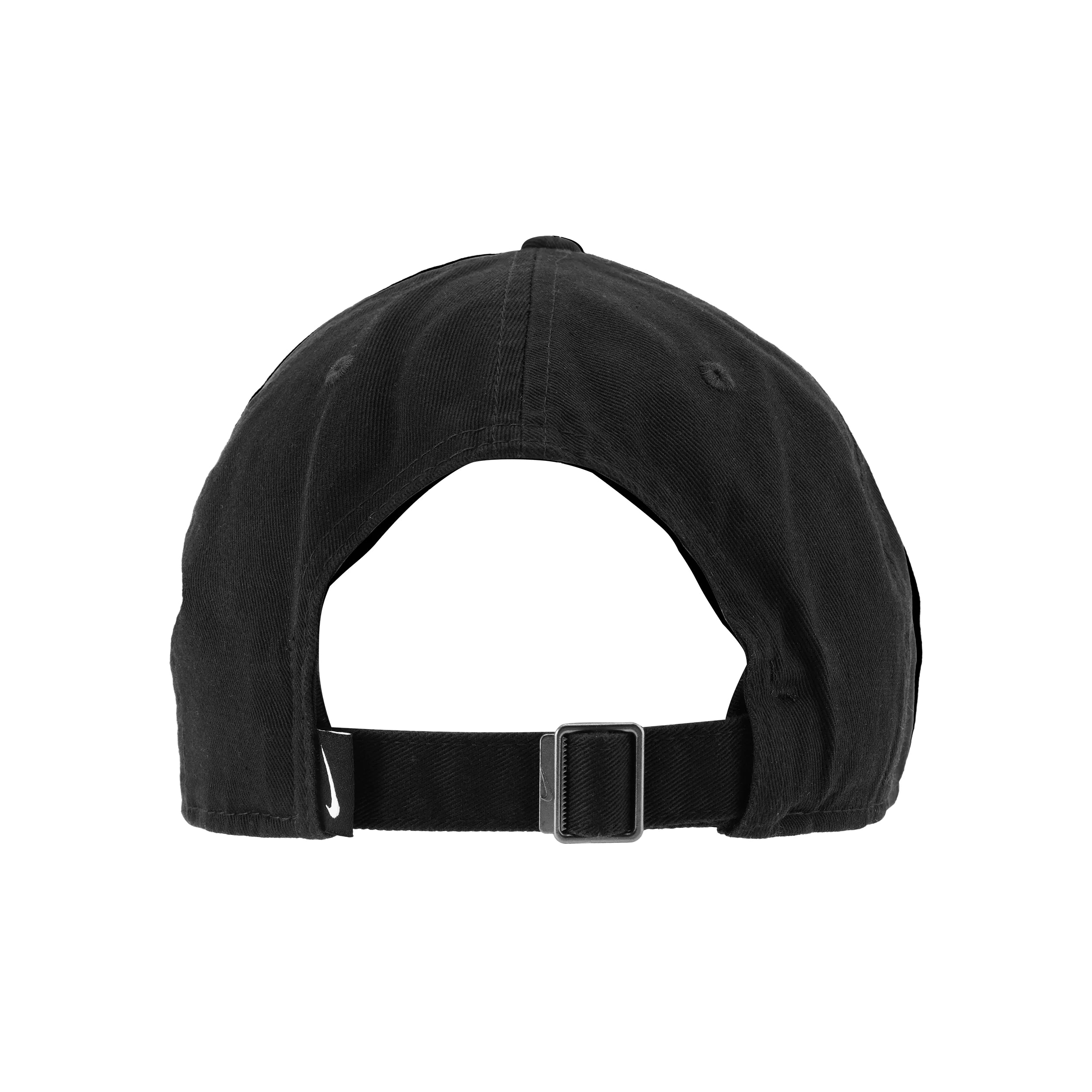 Black Nike Classic Embroidered Logo Cap | Breathable Spliced Adjustable Polyester Unisex Baseball Cap-943091-010