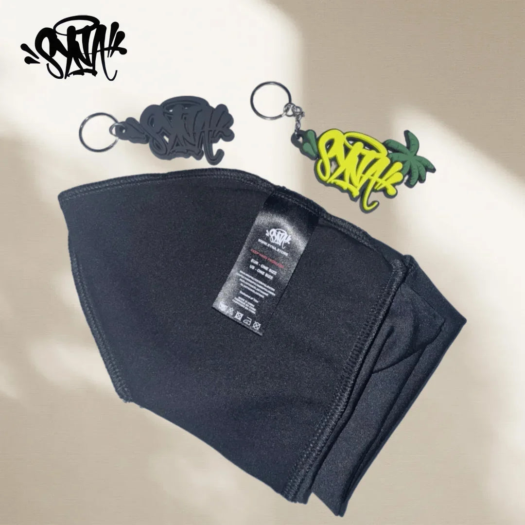 SY with Keychain 2025 New Sy World Skull Hat Syrunning Hat 2025 New Knitted Sy Beanie Hat for Men and Women Y2k War