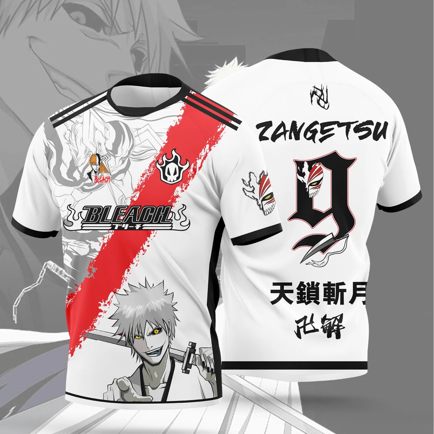 2026 New Arrival: Anime bleach  Jersey - Men's and Women's Casual Sports T-Shirt for Manga Lovers