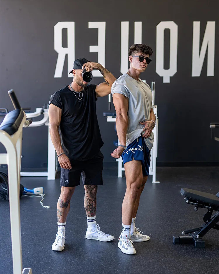 Trend Men's Mesh Beach Swim Casual Shorts Man Quick Dry Loose Basketball Jogger Short Pants Gym Fitness Sport Running Sweatpants
