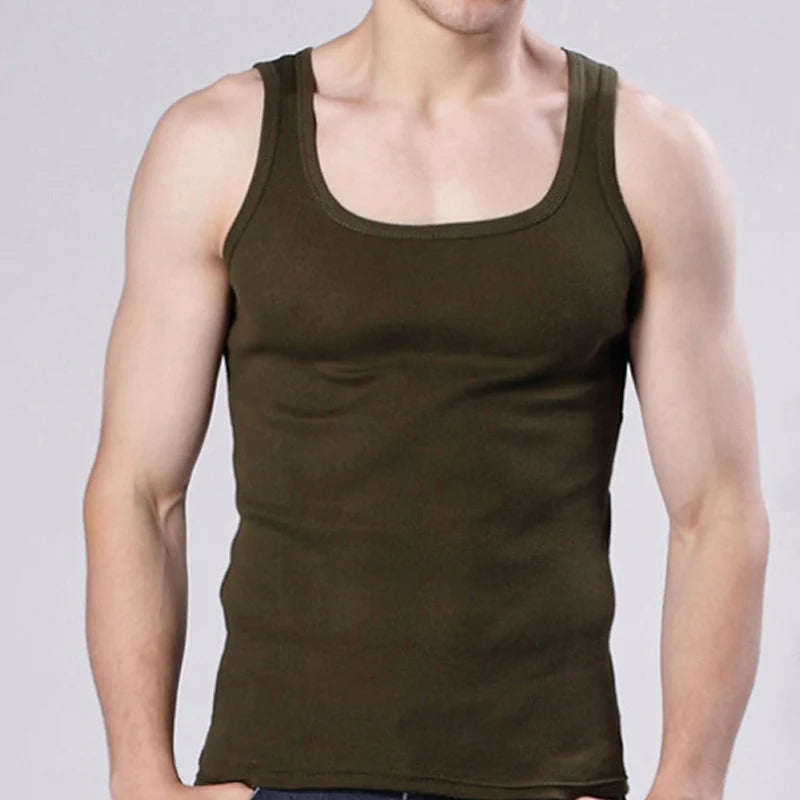 2020 Summer Plus Size Men Clothing Tank Tops Black White Gray Singlets Sleeveless Fitness Men Vest Casual Bodybuilding Vest New