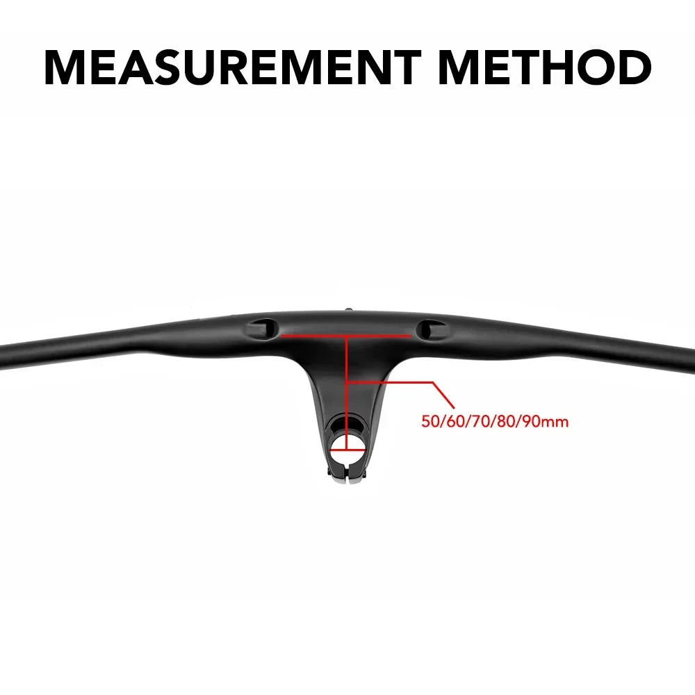 SYNCRO Full Carbon Fibre Integrated Cockpit  Internal Cable -17° 50mm-90mm MTB Carbon Handlebar For MTB XC 4 color Logo