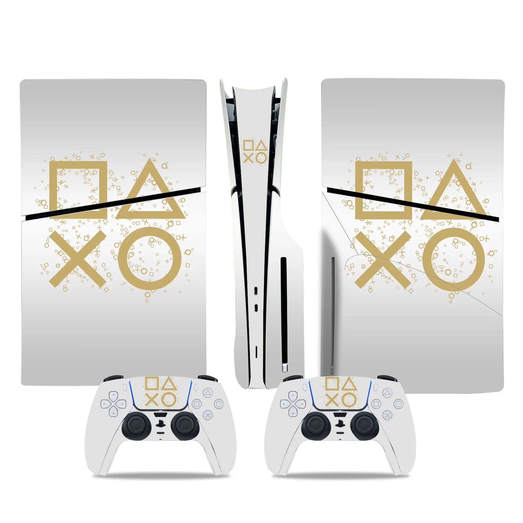 Decal Sticker for PS5 Slim Disc Skin Wrap for PS5 Slim Disc Full Protective Cover Console Skin for PS5 Slim