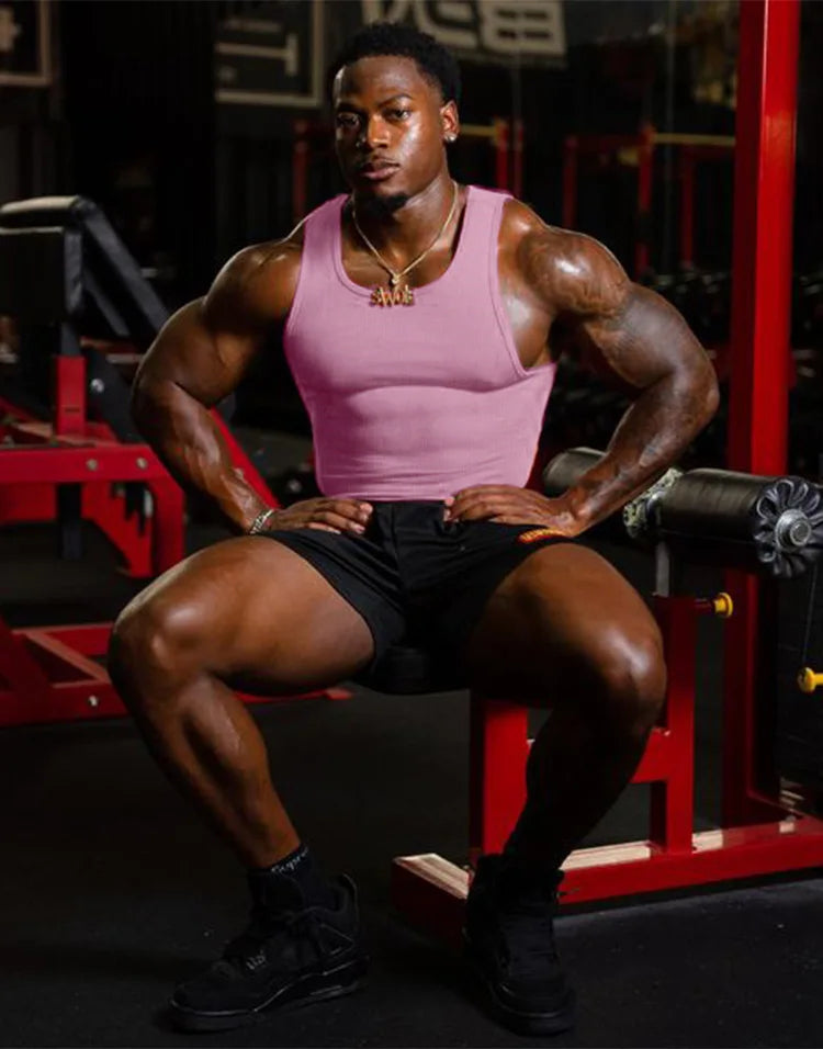 Summer Men's Sports Clothing Casual Vest Fashion Round Neck Quick Dry Tank Top Male Outdoor Gym Fitness Sleeveless Base Shirt
