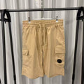 Men's beach pants, casual shorts, five quarter shorts, breathable hanging shorts, elastic waist slim fit multi pocket shorts