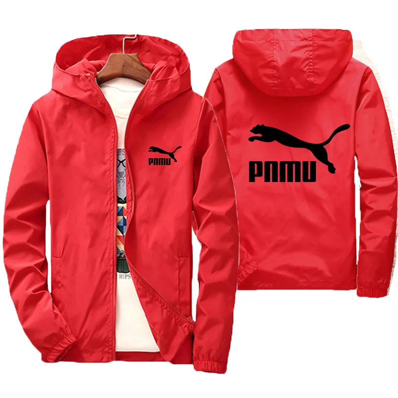 2026 New Men's Spring Autumn Windproof Sunscreen Coat Hooded Long Sleeve Thin Jacket Outdoor Fashion Trend Daily Outerwear