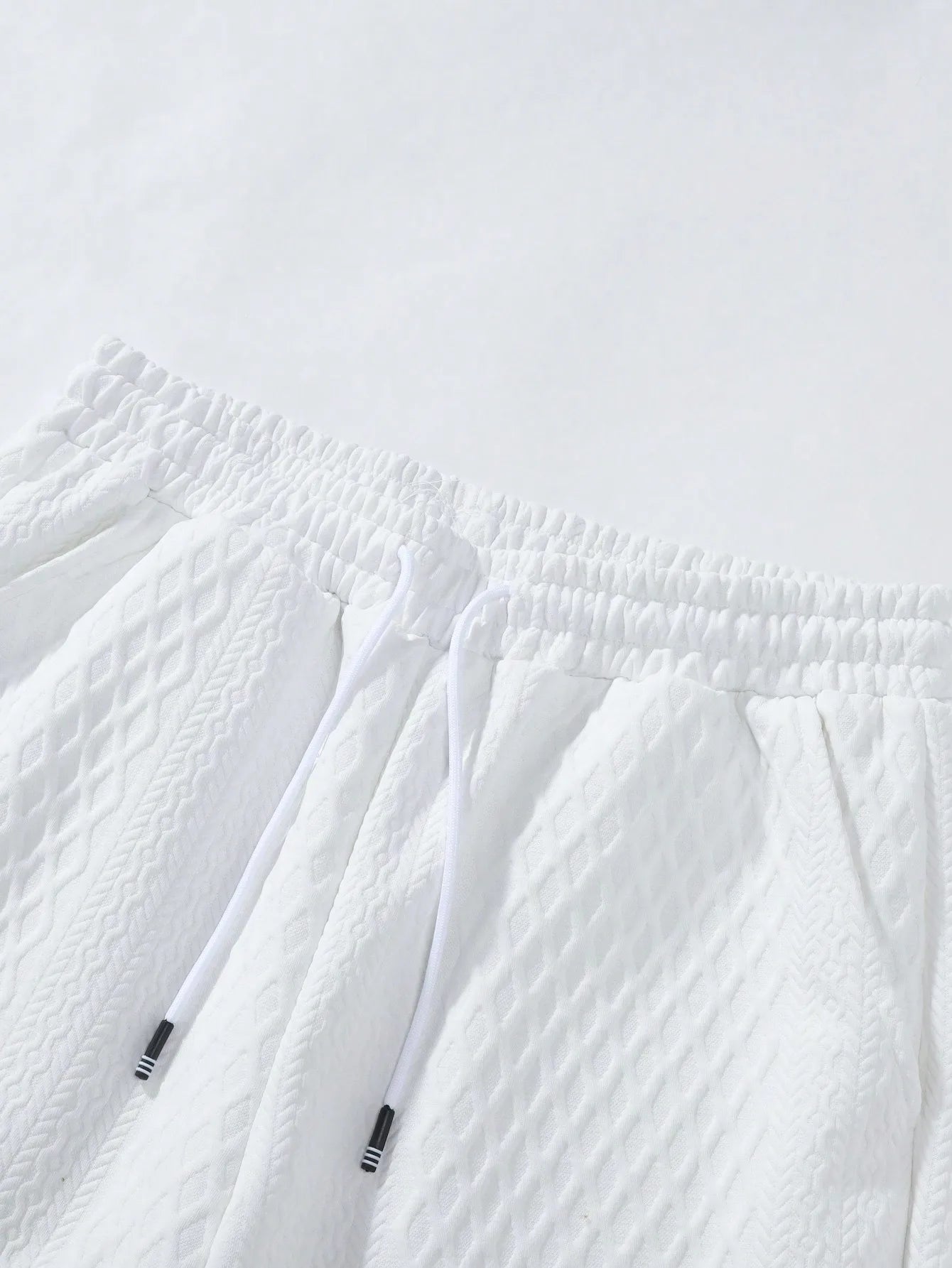 Men's Textured Short Sleeve Shirt & Shorts Set | Casual Two-Piece Outfit | Lightweight Summer Streetwear