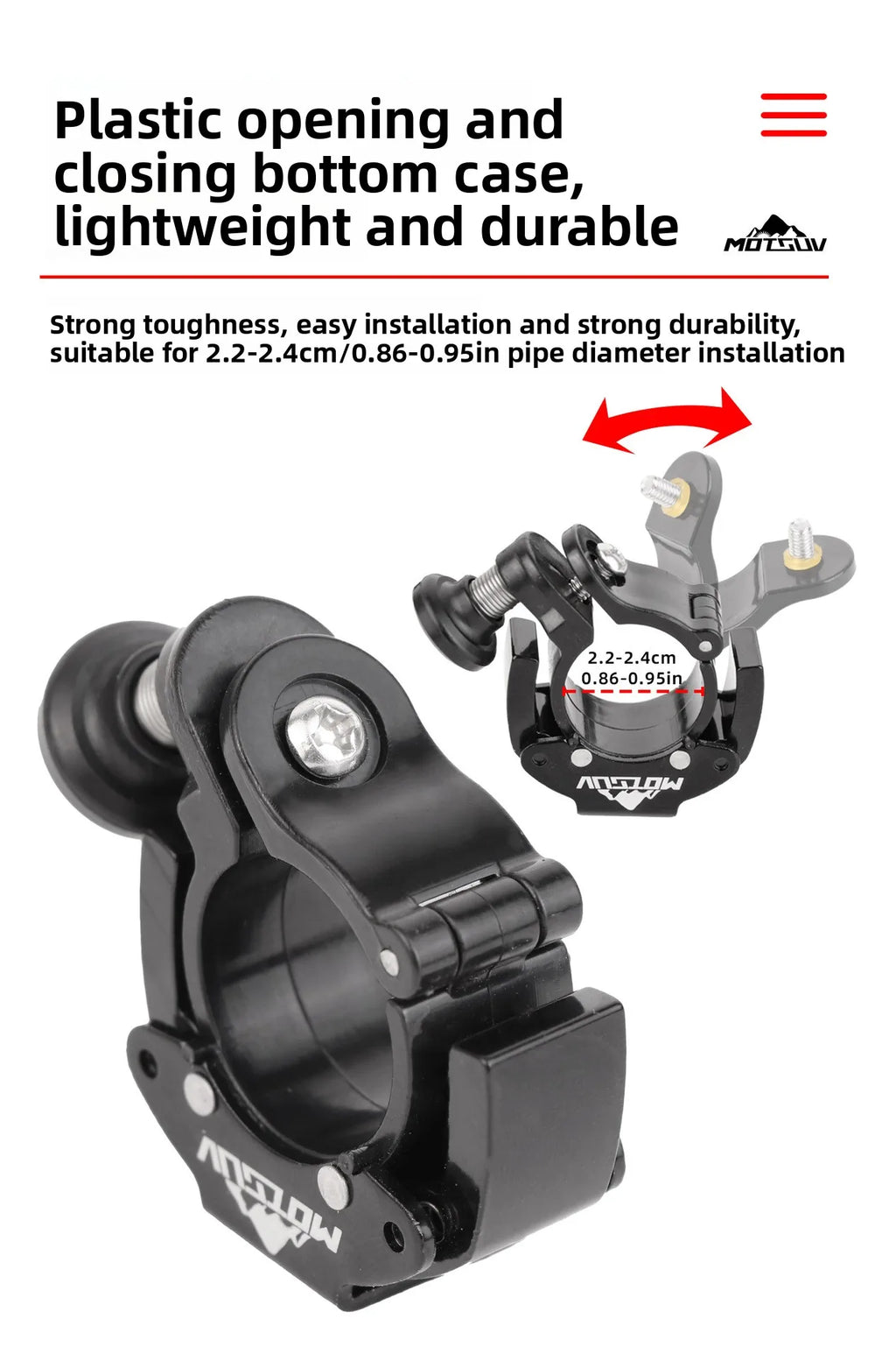 Aluminum alloy hidden bicycle bell ring, crisp bell, horn, outdoor cycling mountain bike bell