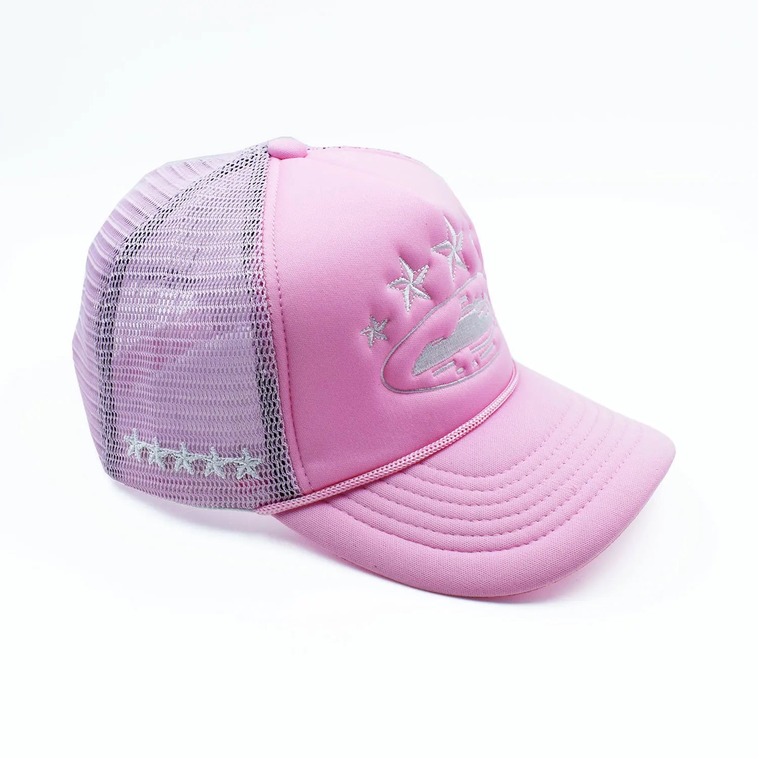 2026 Summer New Fashion 5 Stars Island Embroidery Baseball Cap for Men and Women Breathable Mesh Cap Adjustable