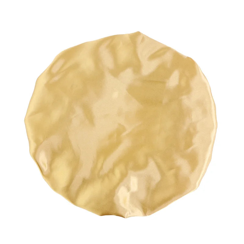 Women Solid Satin Sleeping Night Caps Elastic Band Hair Care Bonnets Used To Hair Care