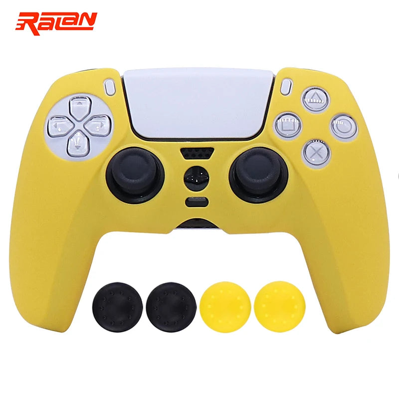 Soft Silicon Protective Case Cover For Playstation 5 Controller Skin Cases For PS5 Gamepad Controle Controller Games Accessories