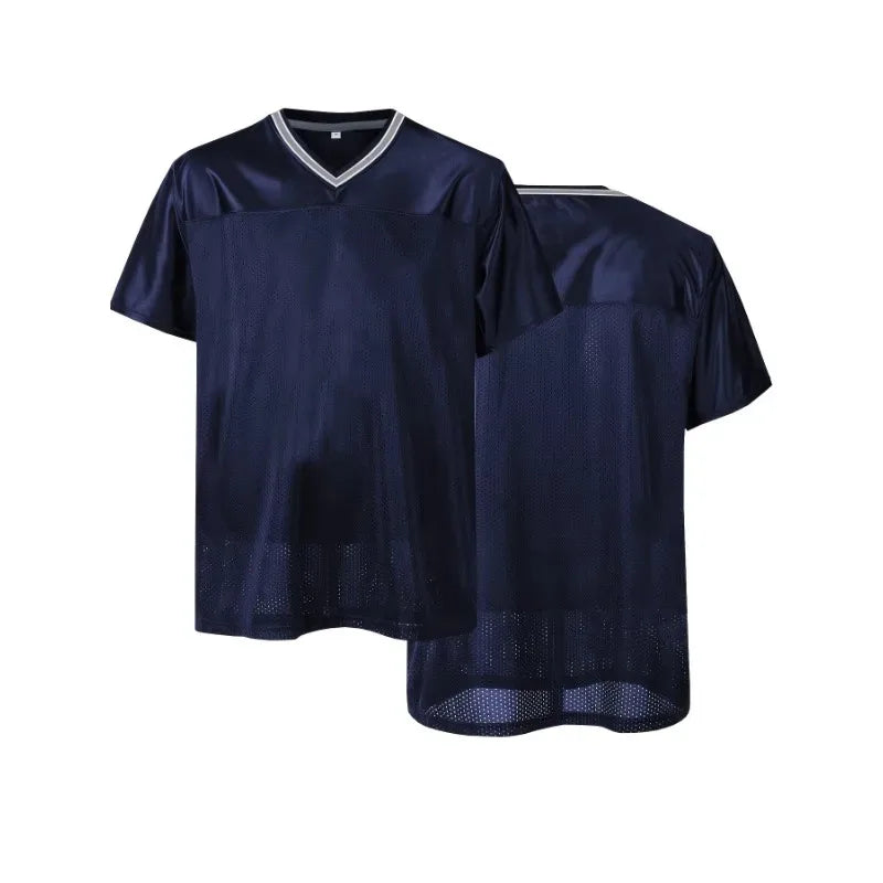 Blank Football Jersey,Sports T-Shirt Hip Hop Jersey for Party
