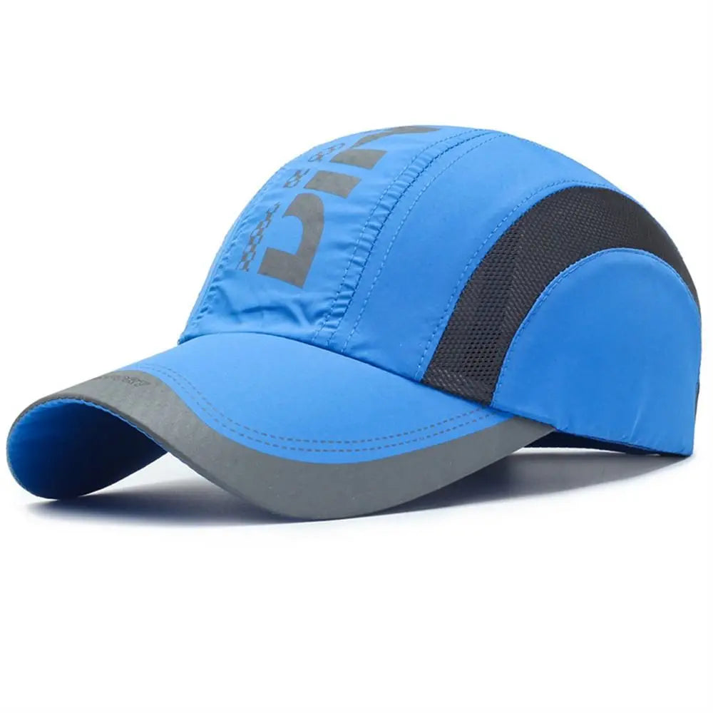 Summer Breathable Quick Dry Cap Waterproof Adjustable Baseball Cap Ultra-Thin Snapback Sports Hat Outdoor Sport