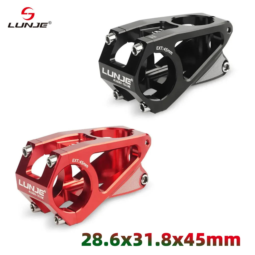 MTB Stem High-strength Short Handlebar Stem Aluminum Alloy Bicycle Bridge Racing Downhill  31 8 Road Bike Stem 45mm