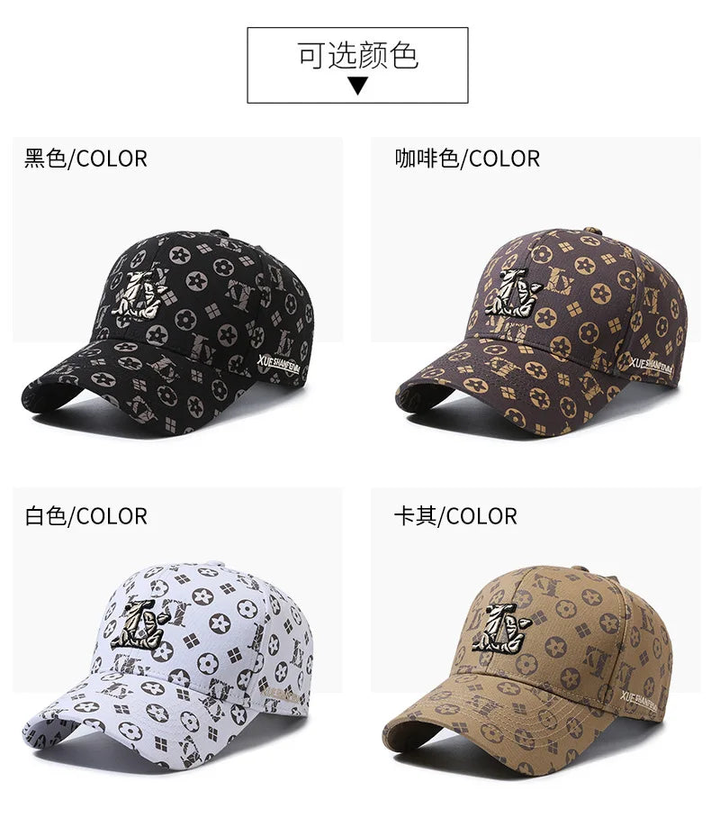 Hat Baseball Cap Embroidery Letter Baseball Cap Fashion Couple Shade Sunscreen Versatile
