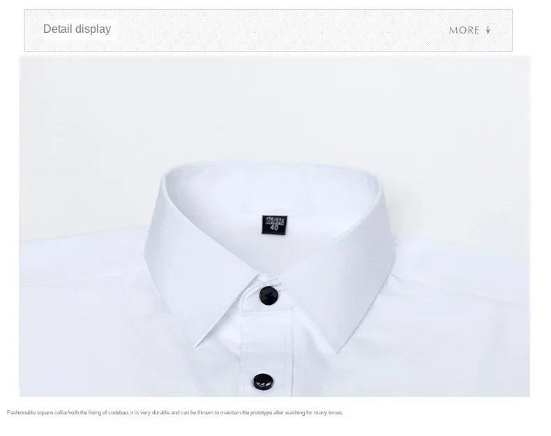 Four sided elastic shirt for men's shirt, multi-color non ironing, wrinkle resistant, simple business dress, casual shirt