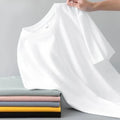 100% Pure Cotton Round Neck Short Sleeved T-shirt for Men and Women's New Summer Versatile Loose Solid Color Men's T-shirt