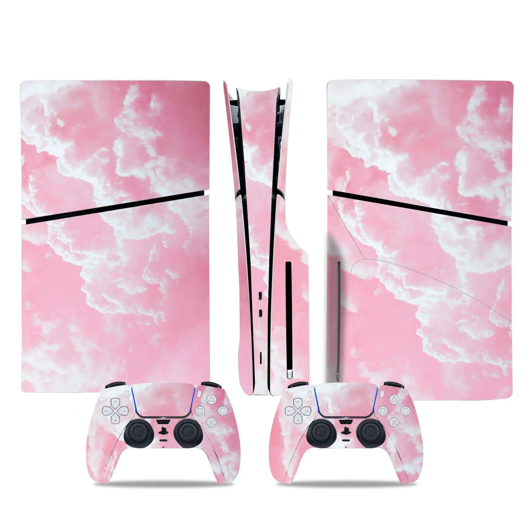 Decal Sticker for PS5 Slim Disc Skin Wrap for PS5 Slim Disc Full Protective Cover Console Skin for PS5 Slim