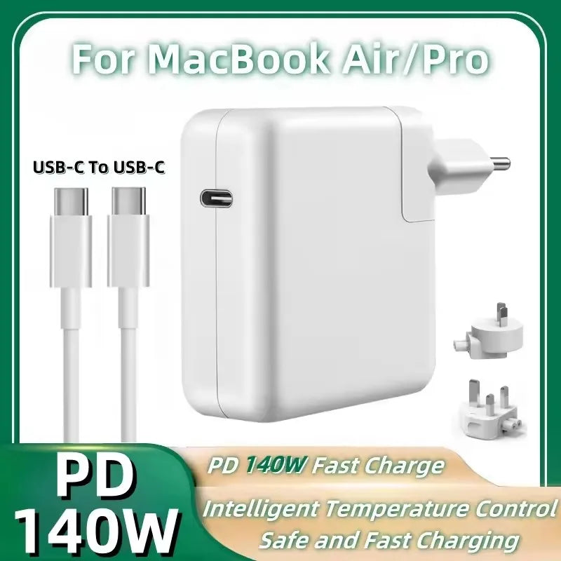 140W USB C to Magnetic 3 Cable, Charger for Mac Book Pro 16,15,14,13 inch,2021-2023 M1 M2 Mac Book Air Laptop Power Adapter