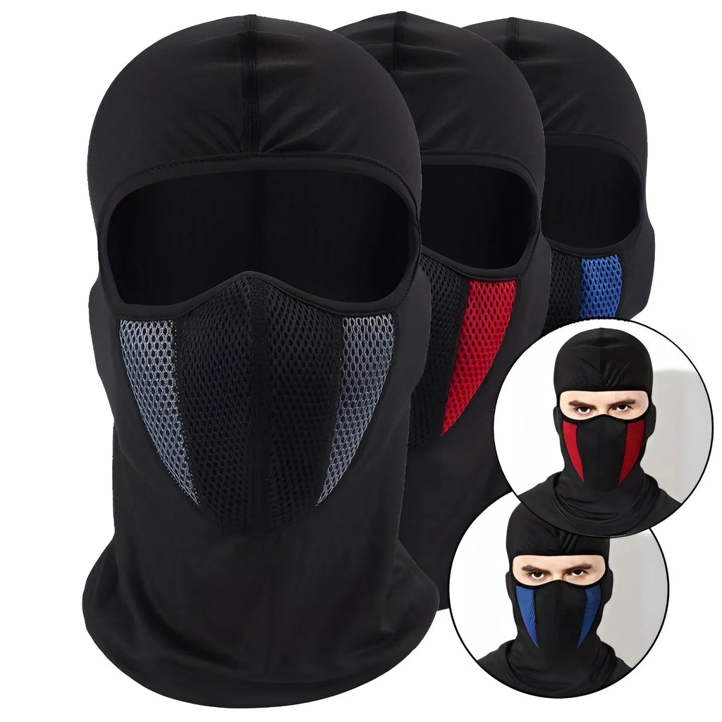Full Face Mask Cycling Windproof Headgear Motorcycle Balaclava Breathable Outdoor Sports Men CS Mask Head Cover Hat